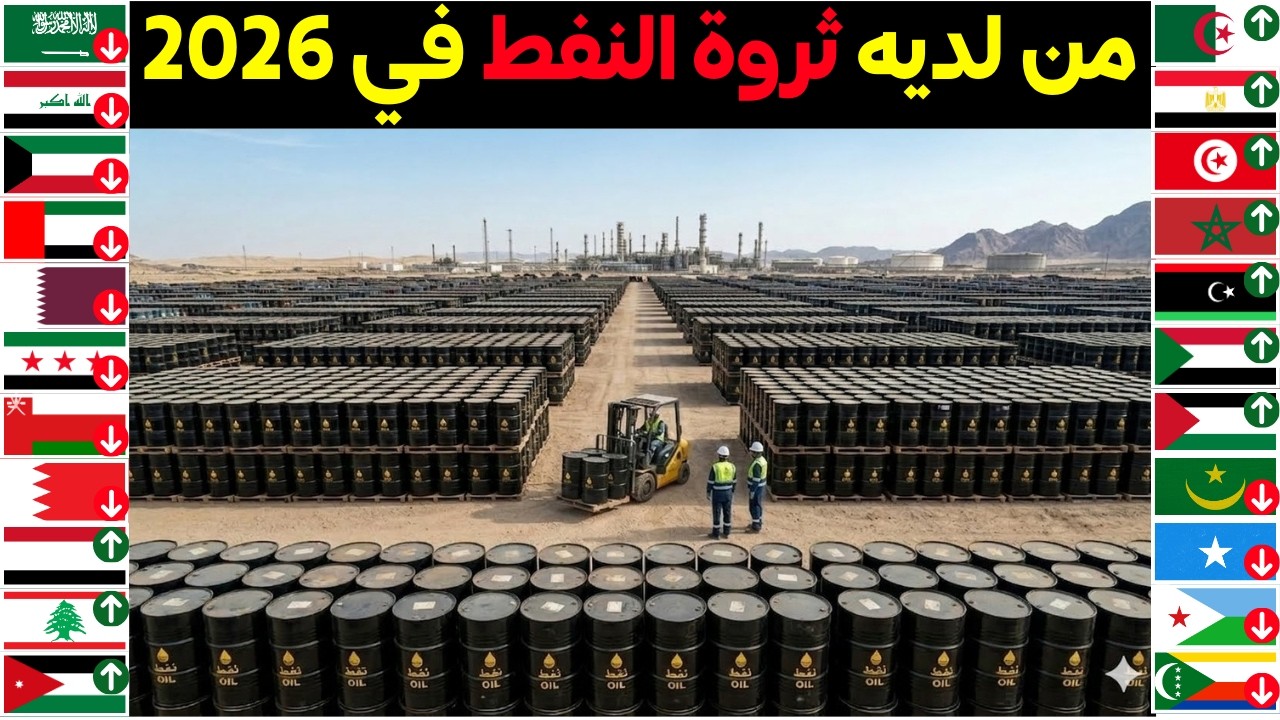 ترتيب جديد صادم ل22 دولة عربية حسب ثروة النفط 2026 | مفاجئات غير متوقعة!!