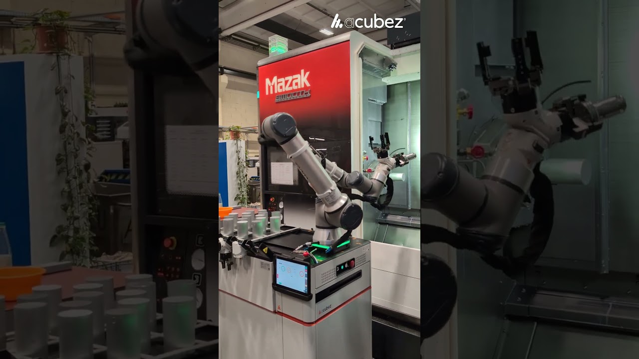 Mazak Integrex i-200H ST #CNC automation with Acubez Modular Automation |  @MazakEurope​
