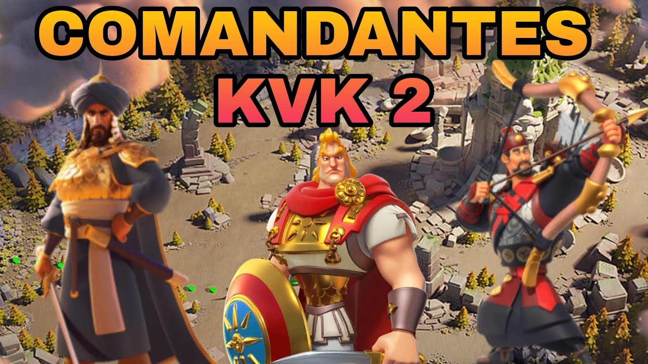 MEJORES COMANDANTES PARA KVK 2 | RISE OF KINGDOMS ESPAÑOL