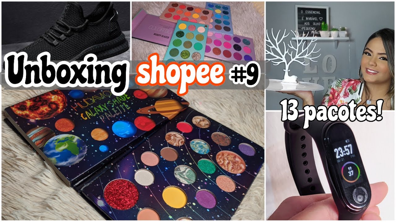 Super unboxing #9 #mepatrocinashopee  (13 pacotes e muita coisa legal!😍🙌)