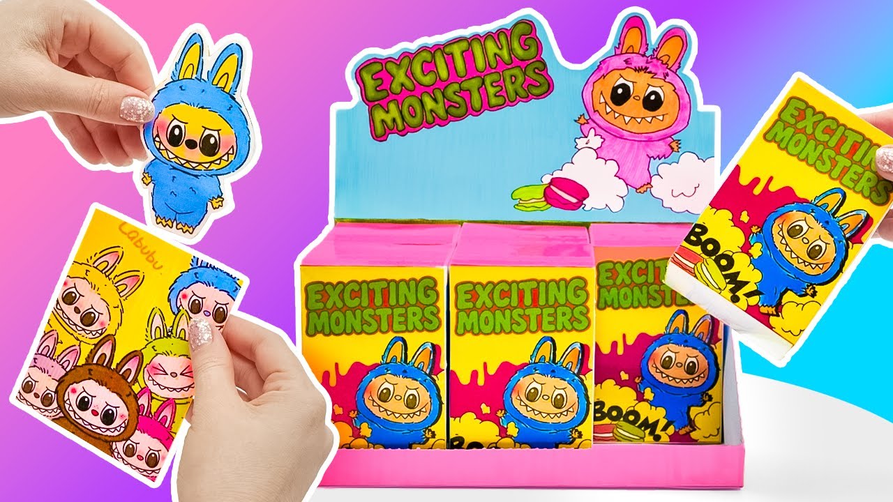 🌈 Секретный Labubu раскрыт! Анбоксинг Blind Box и весёлый DIY со сквиши! 💥