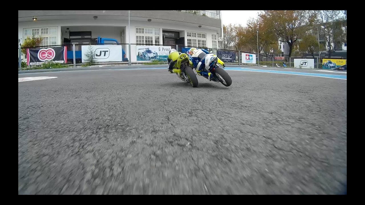 MotoGP Kyosho NSR 1/8 HOR RC Motorcycle Onboard Camera 遙控電單車 ハングオンレーサー 車載追走動画 #3