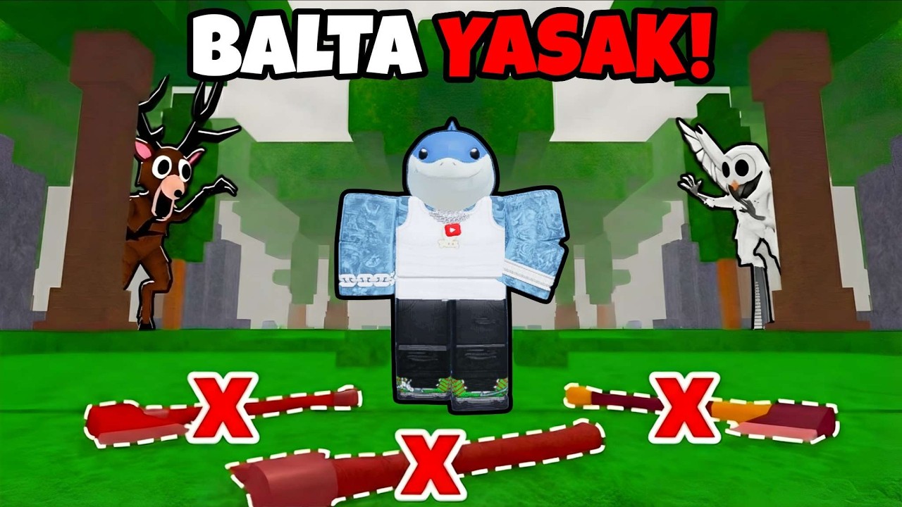 BALTA KULLANMADAN 99 GECE GEÇİRDİM!! 🪓🚫😱 - Roblox Ormanda 99 Gece 🌲🌙