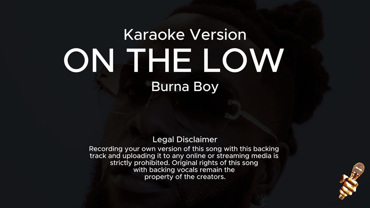Burna Boy - On The Low (Karaoke Version)