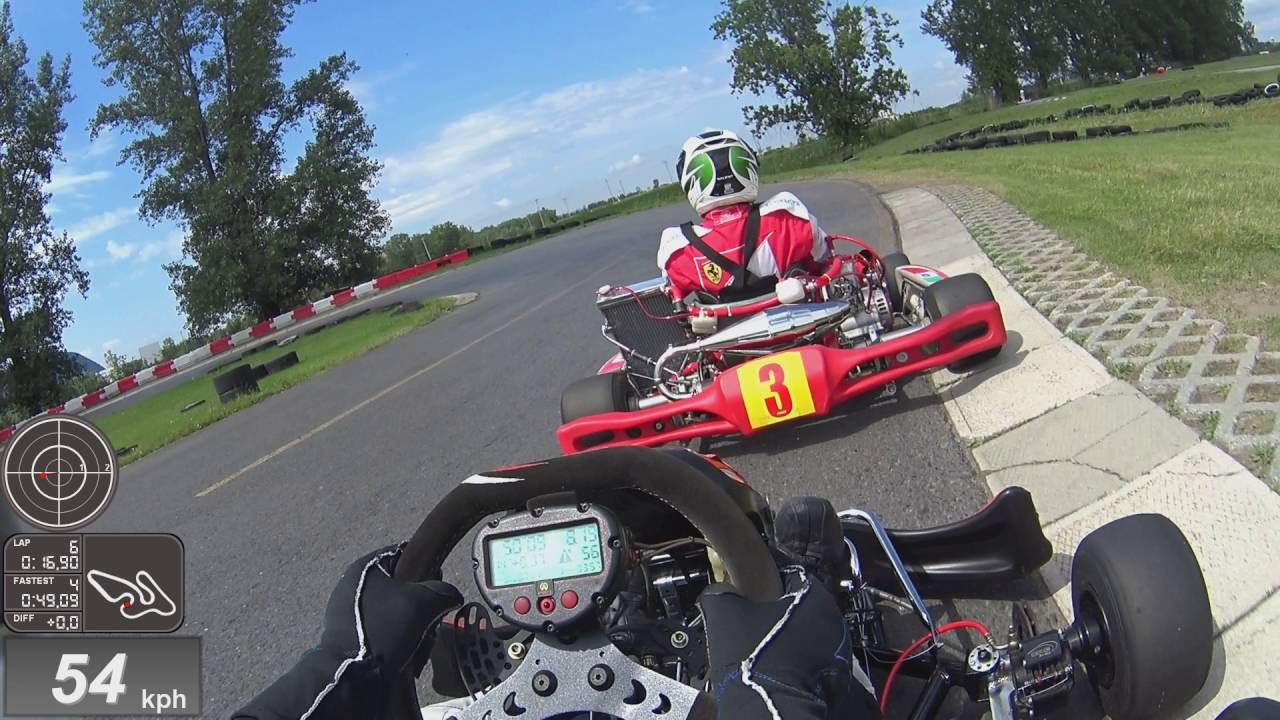 SH Karting CRG DD2 and Shifter TM K9C Lapping 23 Juillet (new cam view + gps overlay)