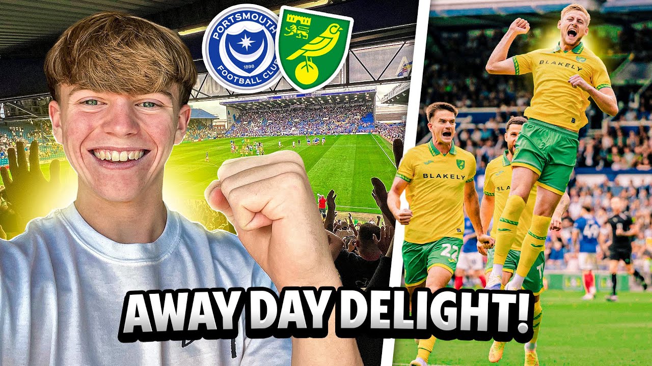 CRAZY ATMOSPHERE as NORWICH CITY take down POMPEY! Norwich City vs Portsmouth FC