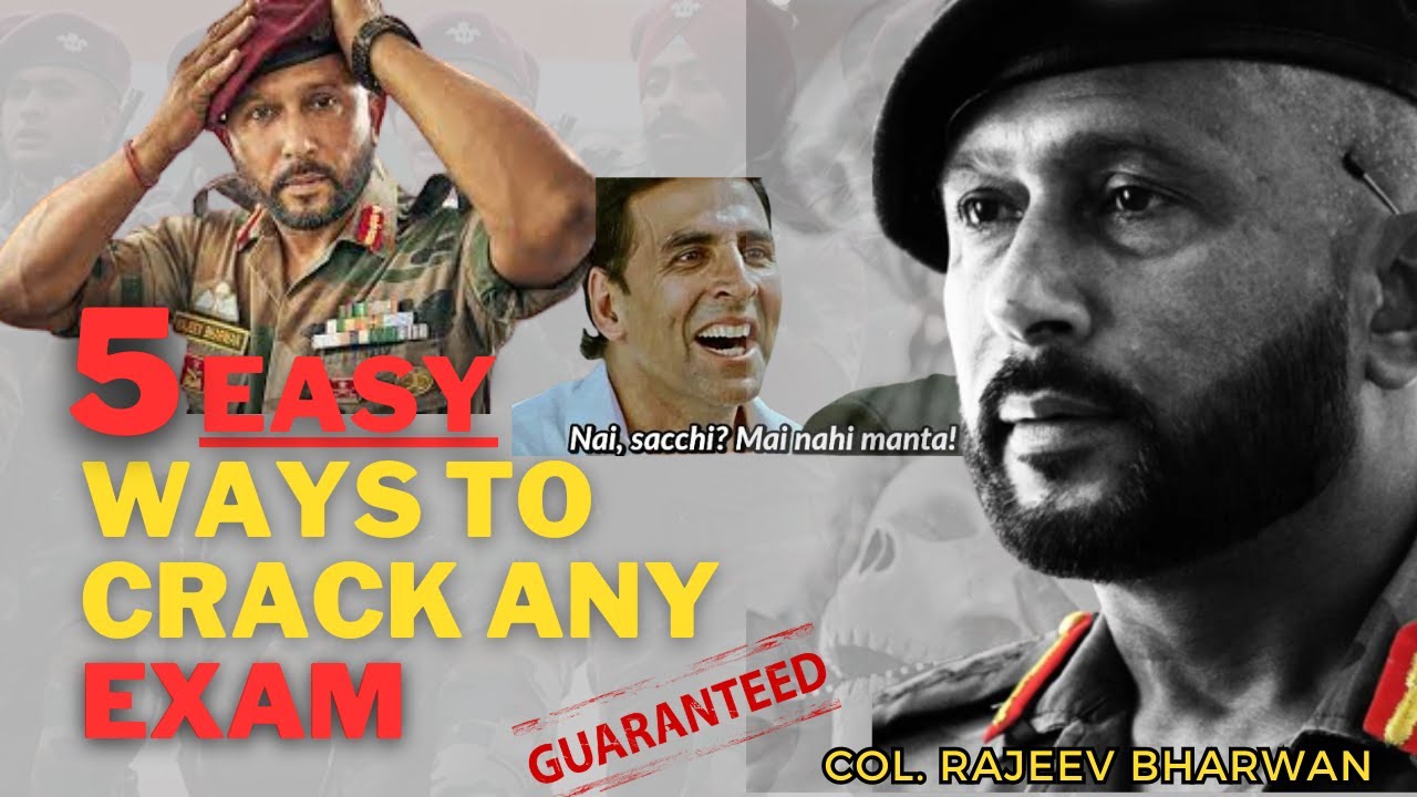 5 Easy Ways to crack any competitive Exam!!@soldierunplugged9791