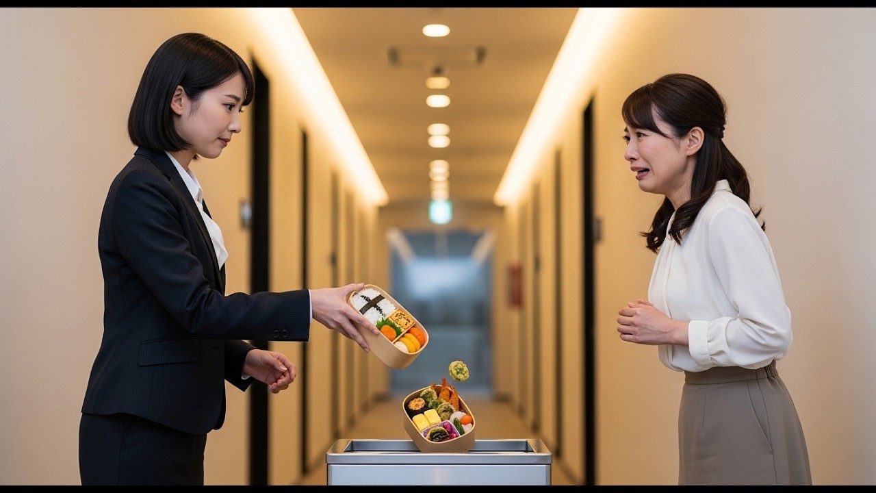 手作り弁当を「ゴミ」と捨てた秘書→娘が高熱で倒れた時、夫の残酷な一言で全てを悟った