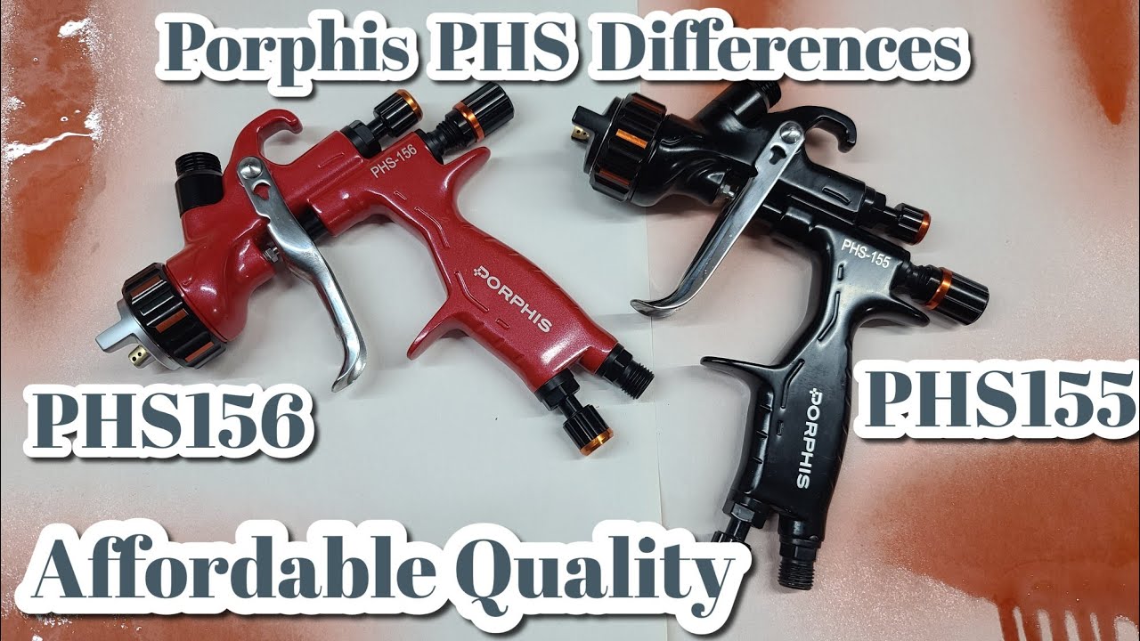 Porphis PHS156 HVLP & PHS155 MP Difference & Pattern Review