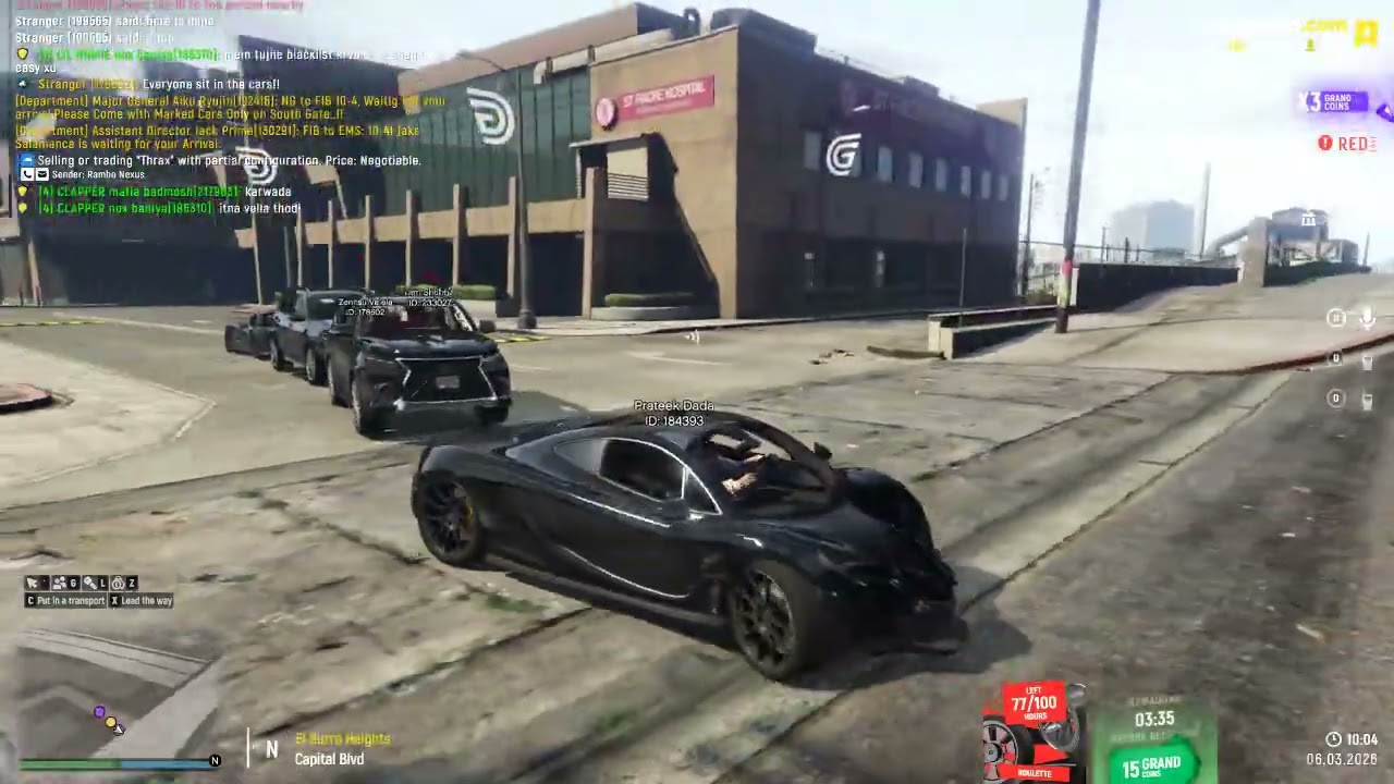 Spec Opps By LSPD. 06-03-2026. Time: 9:54