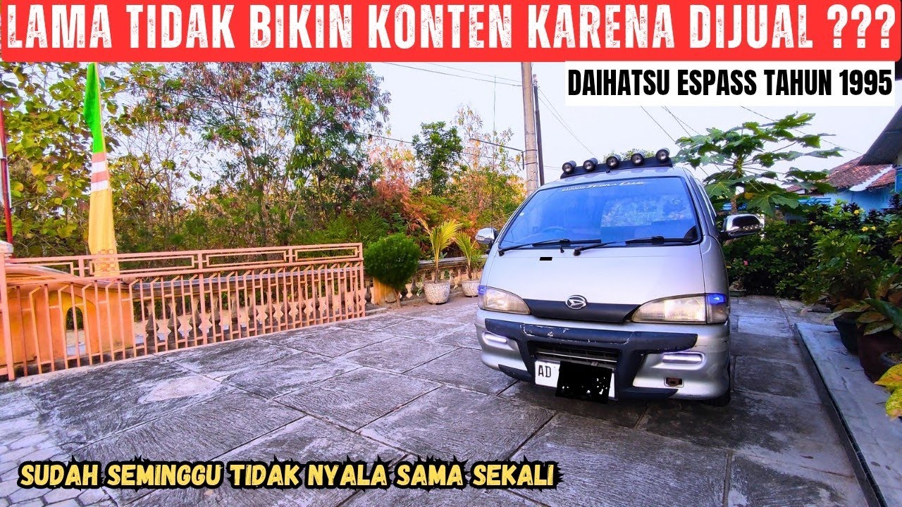Menghidupkan Mesin Mobil Daihatsu Zebra Espass tahun 1995 ‼️