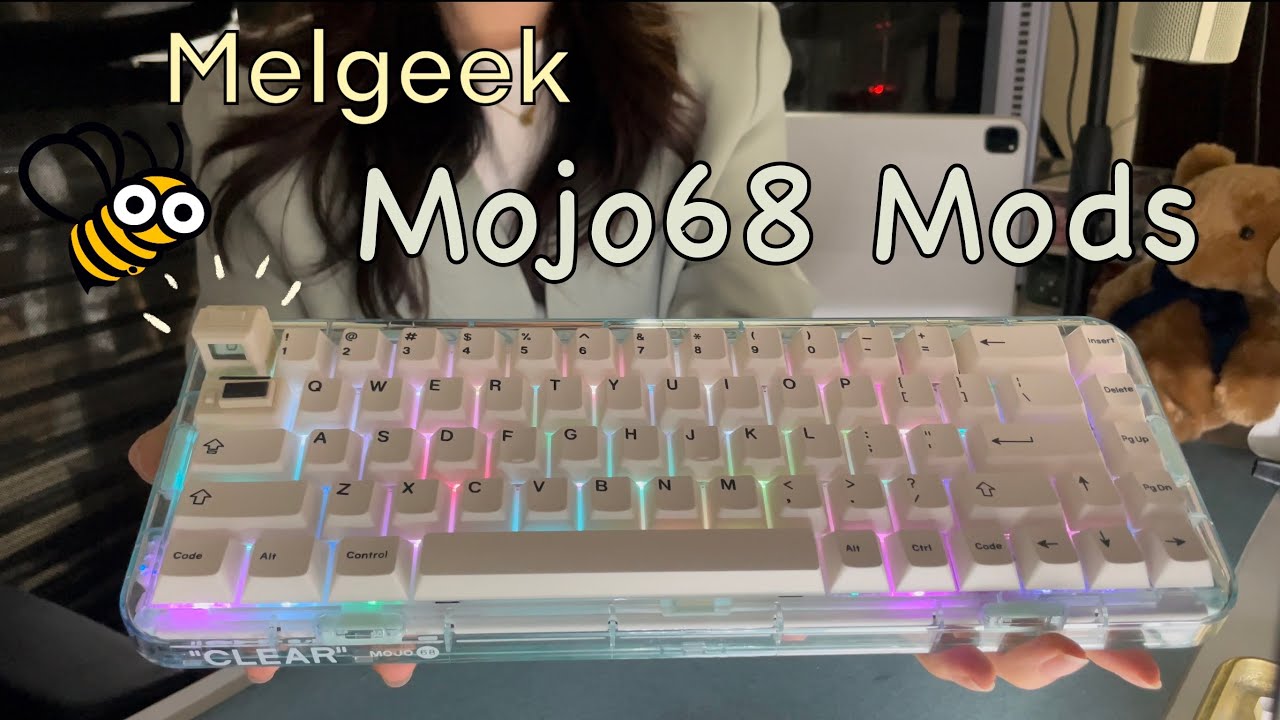 How to Mod Plate Stabilizer? & What is Tape Mod? | Melgeek Mojo68 Disassemble & Mods