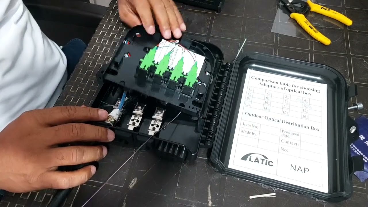 ‼️🌍Como se arma una caja de distribución NAP. FTTH (Fibra óptica)‼️🌍