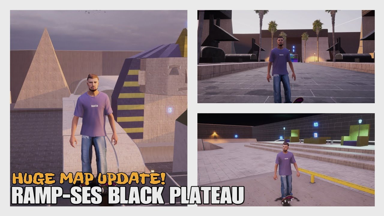 #1 RAMP-SES BLACK PLATEAU (Map-Update!) in Tony Hawk's Pro Skater 3+4 (CREATE-A-PARK)