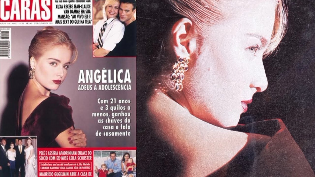 ANG&Eacute;LICA AOS 21 ANOS GANHA A CHAVE DO SEU APARTAMENTO - REVISTA CARAS - 1995