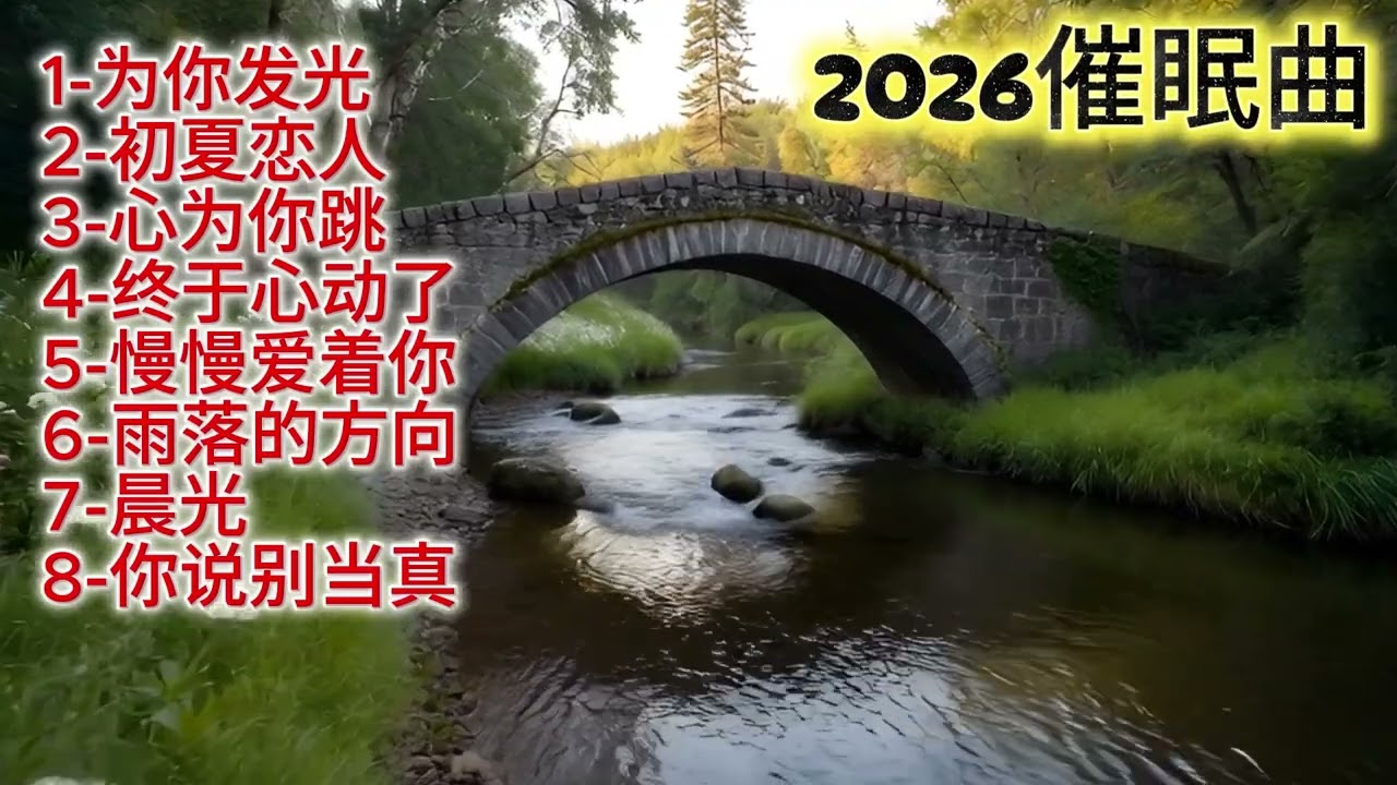 2026抒情催眠曲《为你发光》#必听热门歌曲 #抖音 #抒情小曲集 #音樂 #疗愈歌曲