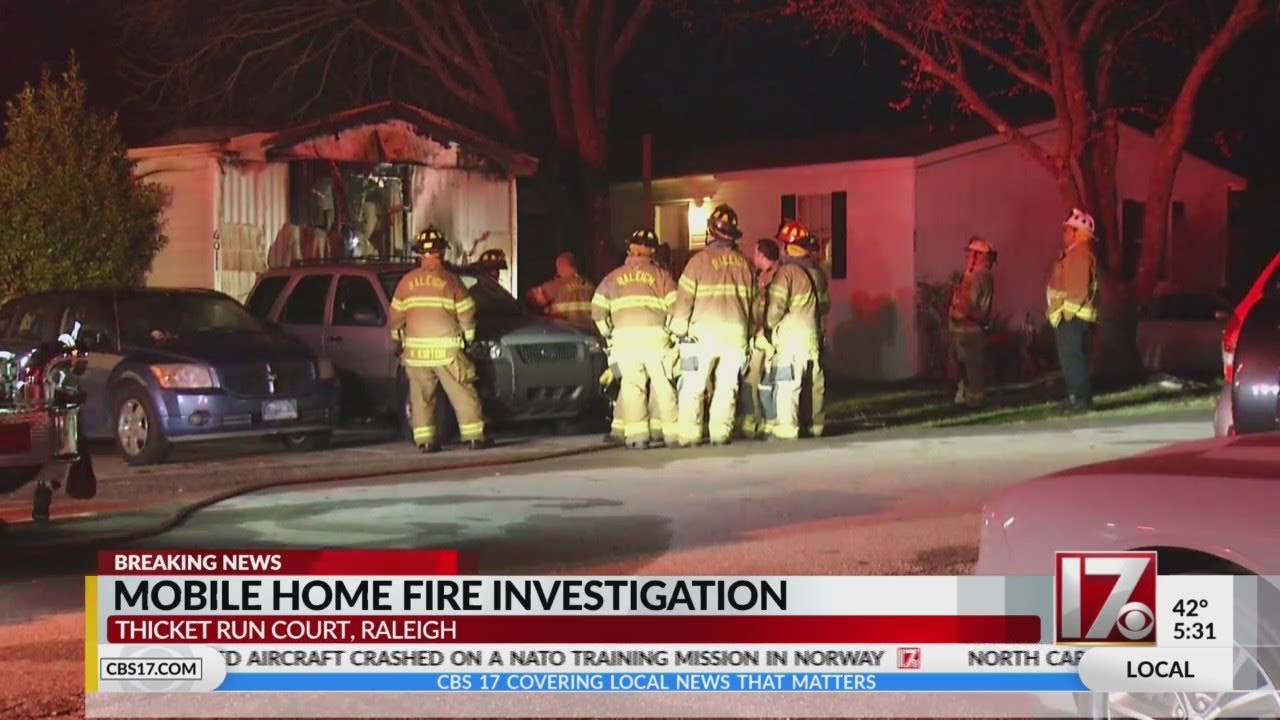 1 dog dies, residents escape after Raleigh mobile home catches fire: officials