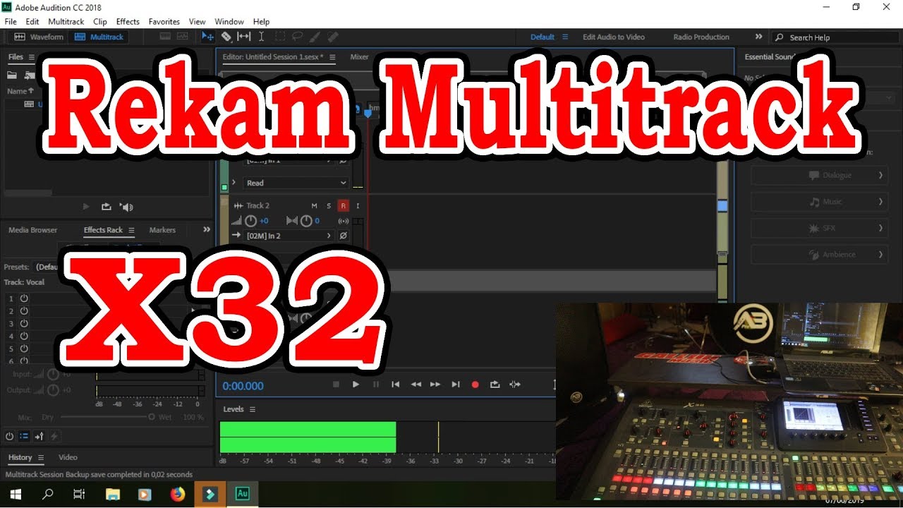 Live Recording Multitrack X32 - Tutorial Behringer X32