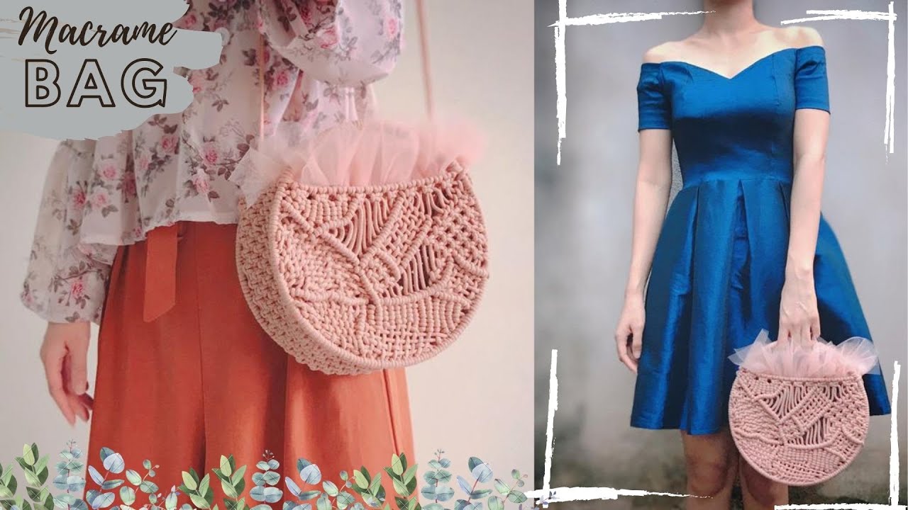 Macrame tutorial - Round bag #3 - Easy DIY
