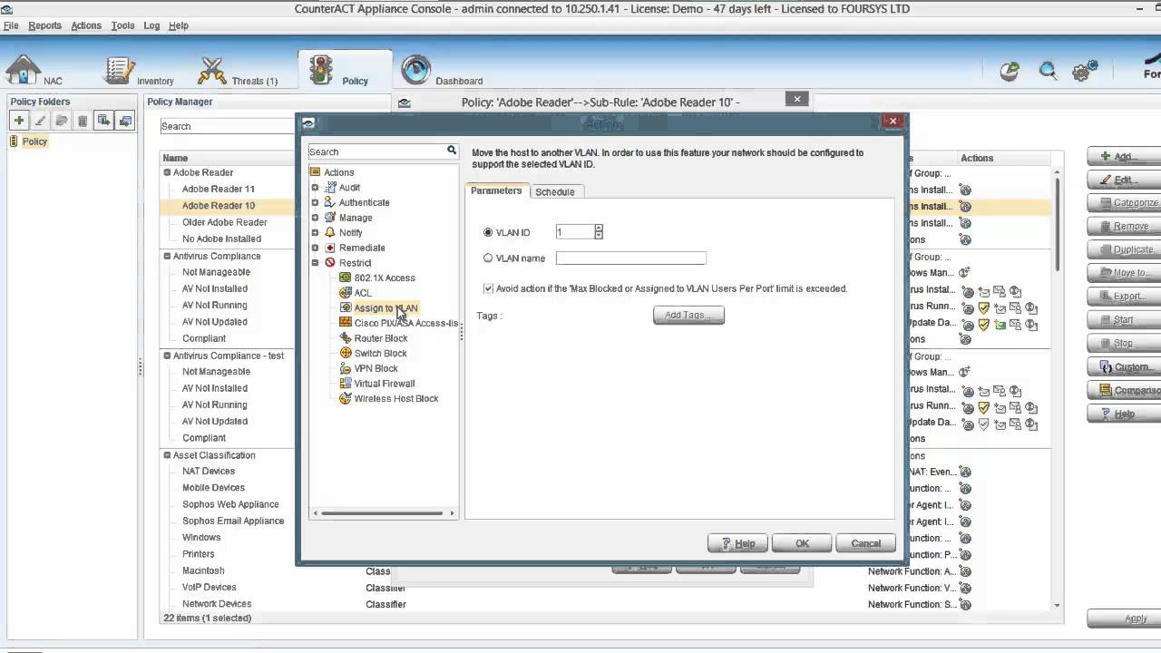 Foursys demonstrates the power of ForeScout CounterACT