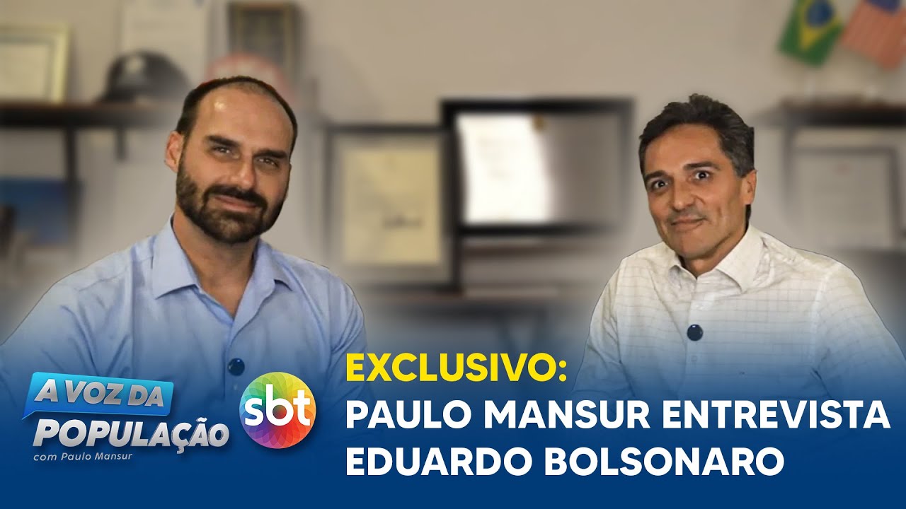 EXCLUSIVO: PAULO MANSUR ENTREVISTA EDUARDO BOLSONARO