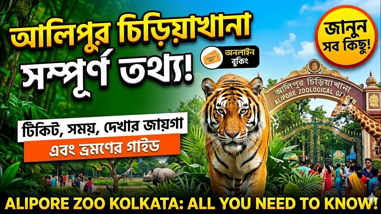 Alipore zoo full tour guide 2026 | Alipore zoo ticket price 2026 | Alipore chiriyakhana New Update