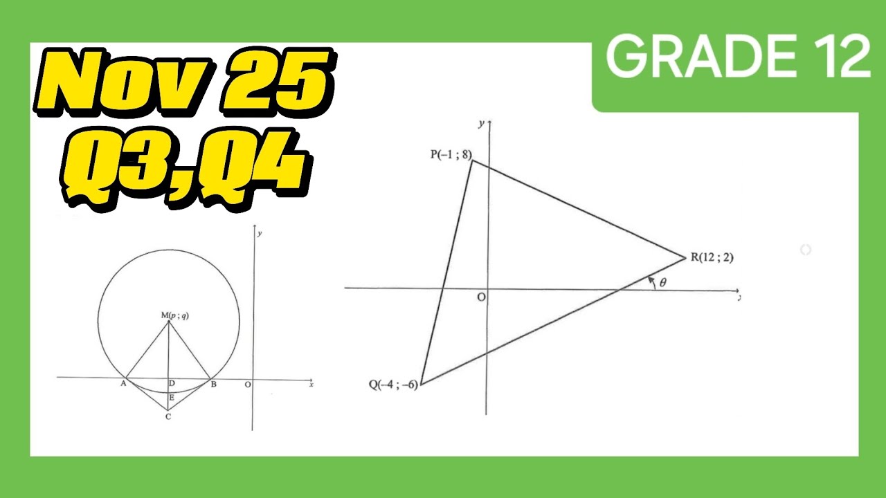 Math p2 november 2025 grade 12 / Q 3 and 4/ analytical geometry grade12 