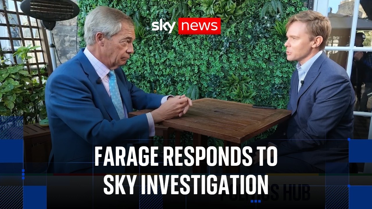 Фарадж отвечает на расследование Sky о работе совета Дарема под руководством партии Reform