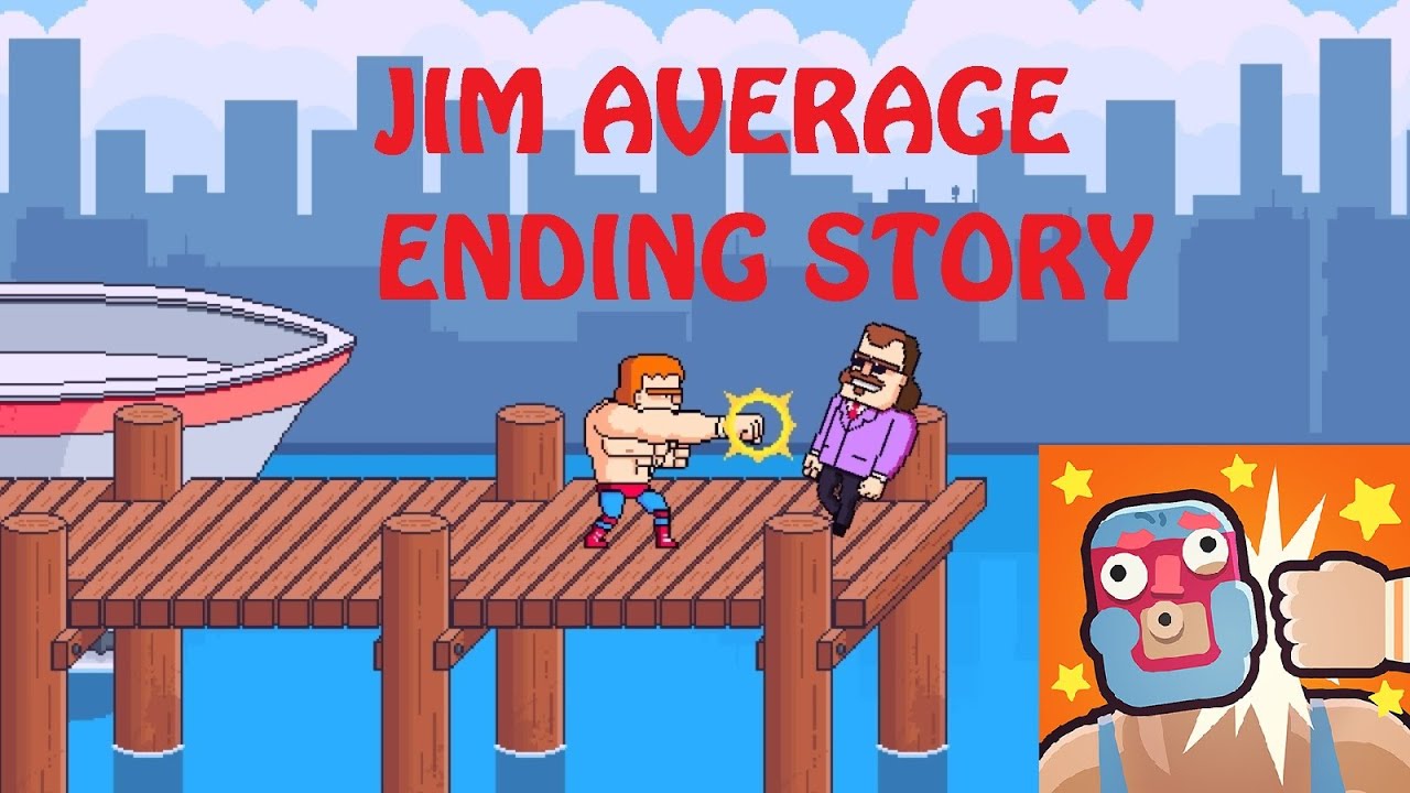 ROWDY CITY WRESTLING (ANDROID GAME) || JIM AVERAGE || ENDING STORY