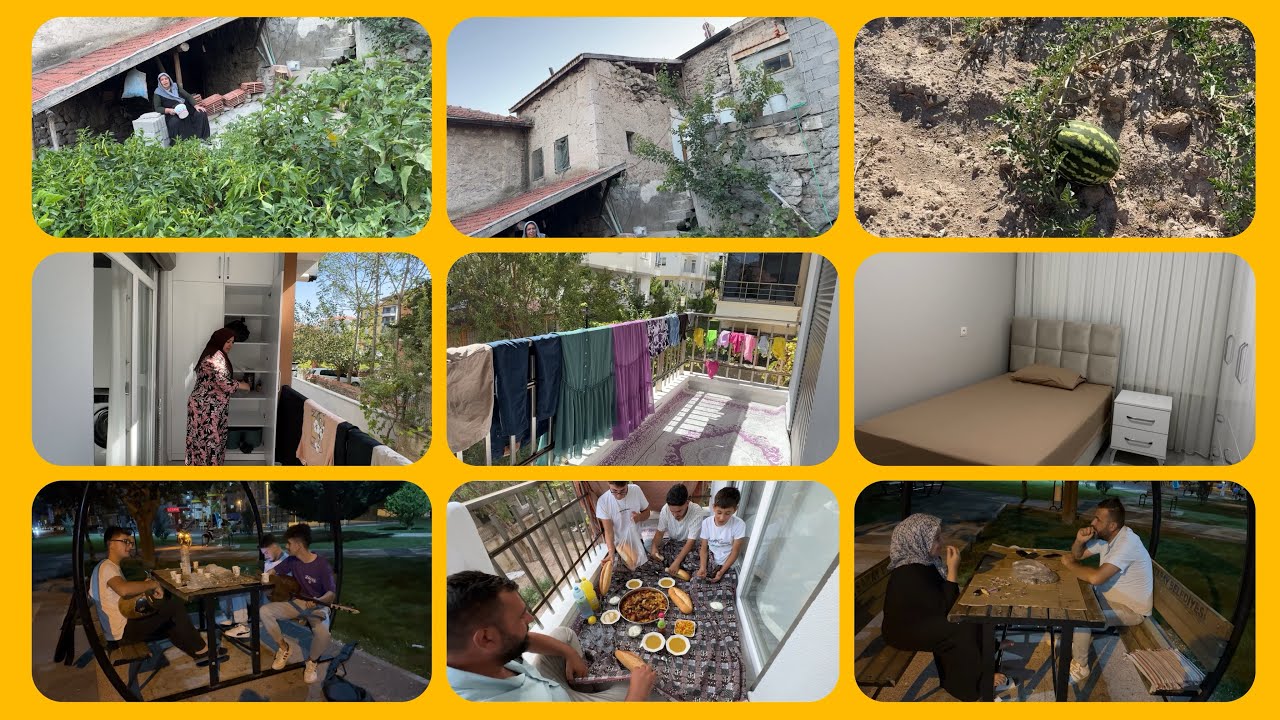 DOLAP İÇLERİNİ SERDİM👍ÇARŞAFLARI TAKTIM 👏AKŞAM YEMEĞİMİZ😋KAYNANAMIN BAHÇESİ🎉BALKABAKLARIM🧿PARK KEYFİ