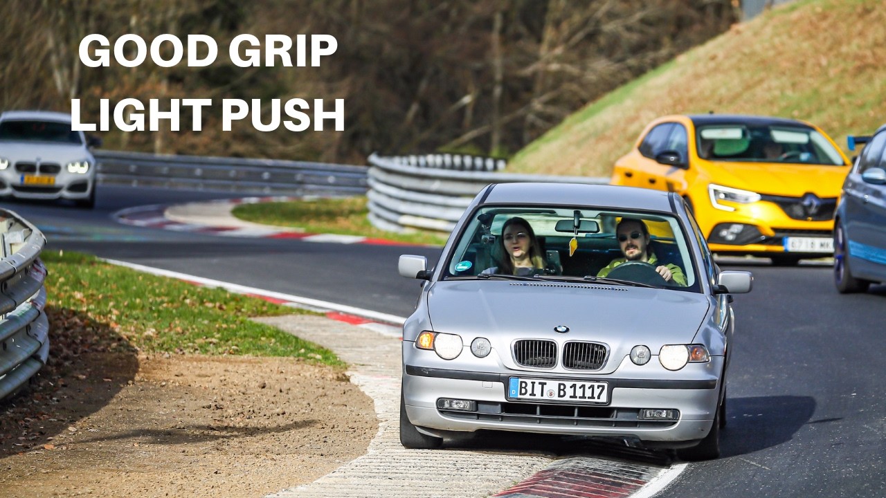 Grip was good! Chill lap on the Nürburgring. e46 318ti