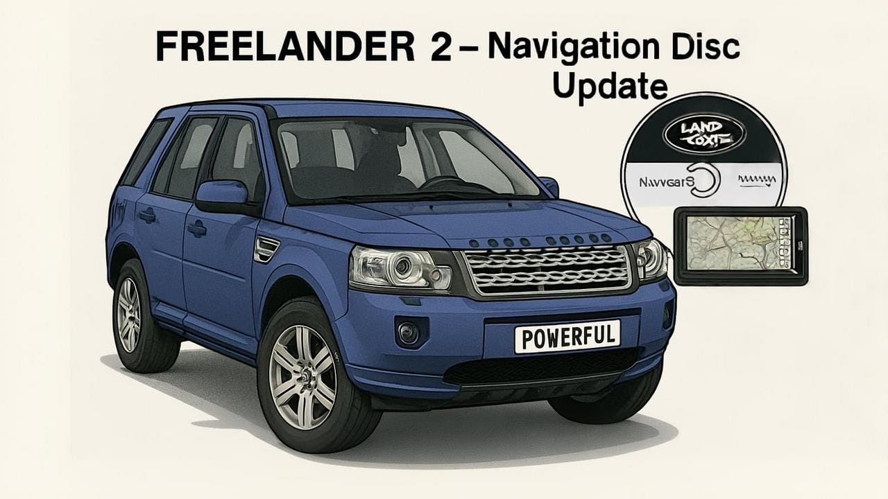 Land Rover Freelander 2 / LR2 Navigation sat nav map DVD disc update