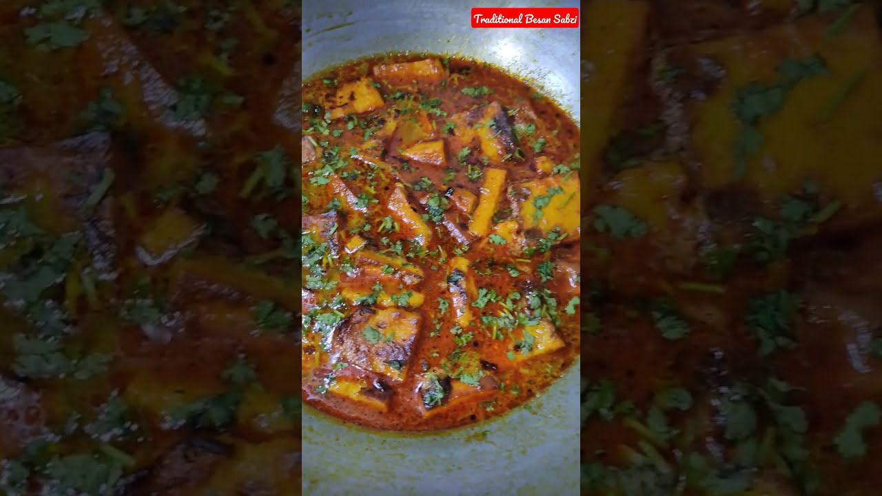 Traditional Besan Pitor Curry | Besan Ki Sabzi