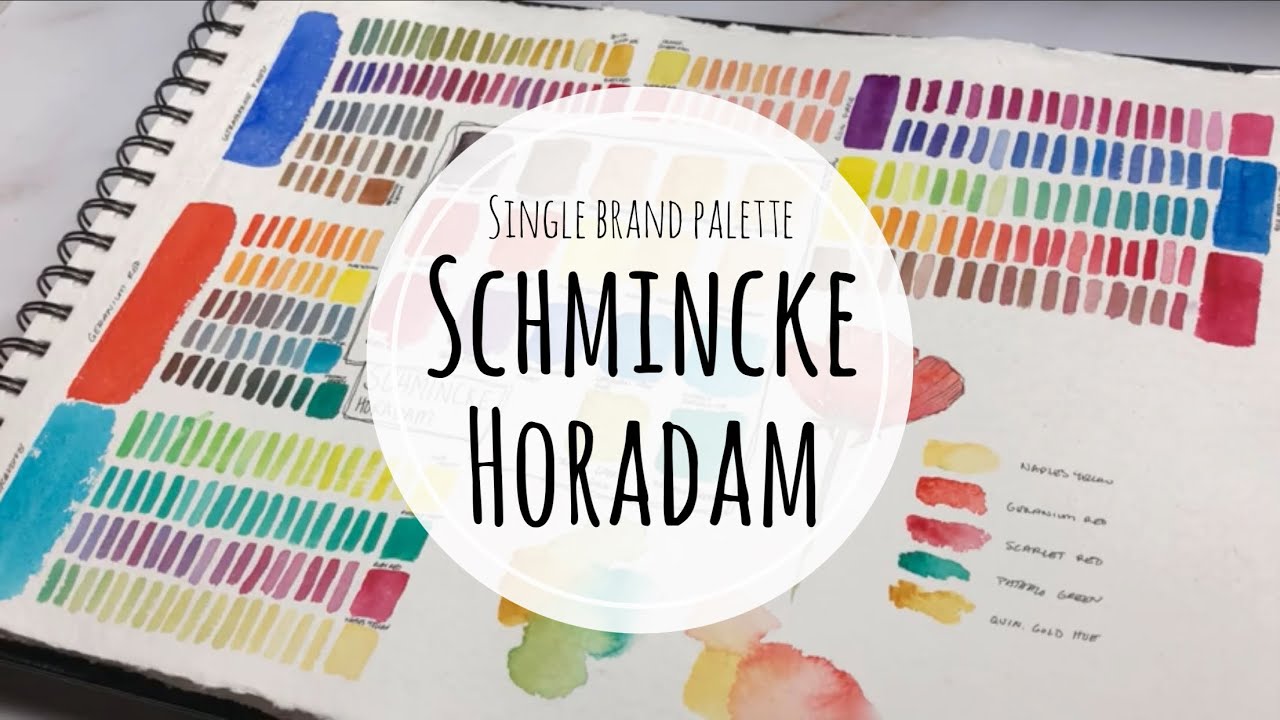 My Schmincke Watercolor Palette | Swatches