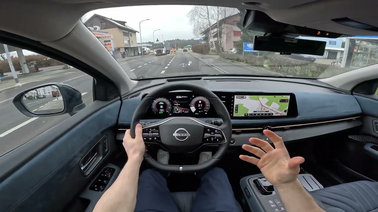 2023 Nissan Ariya Electric SUV Test Drive POV