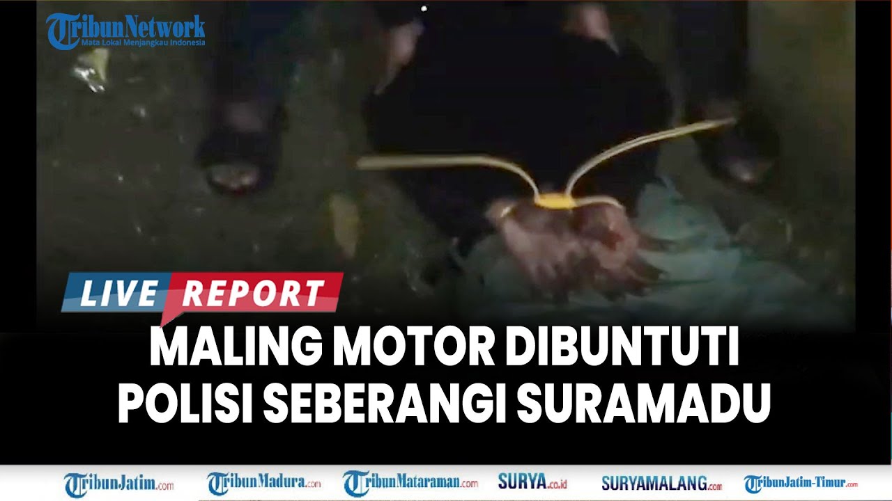 🔴BARU MENCURI MOTOR, MALING DIBUNTUTI Sampai Tanah Merah Bangkalan, Hendak Dijual Rp 3 Jutaan