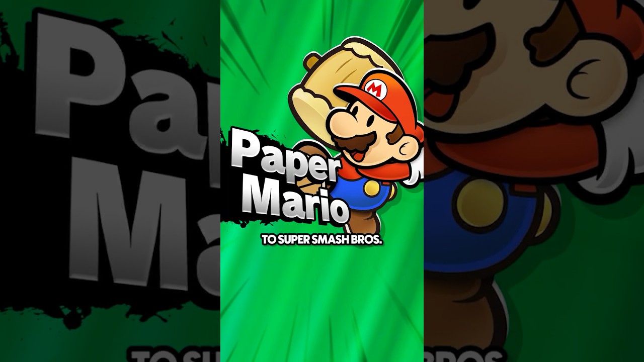 Paper Mario FINALLY Joins Super Smash Bros.