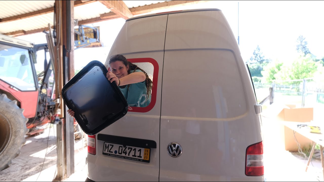 HOW TO: Carbest Seiten und Heck Fenster im VW T5 DIY Campervan einbauen, Endlich Licht im Kasten