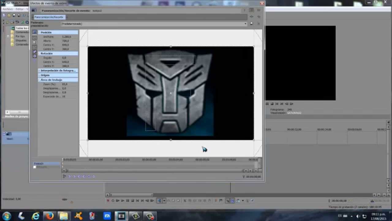 Sony Vegas 13 - 2015. Hacer un LOGO animado. Y cómo manejar transiciones