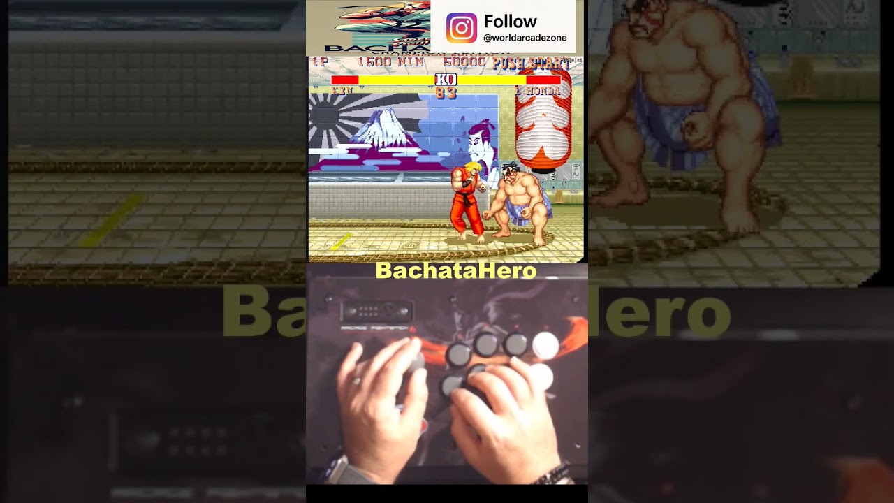Ken vs Honda- Street Fighter II Champion Edition #sf2ce #retrogaming #shorts #arcade #sega