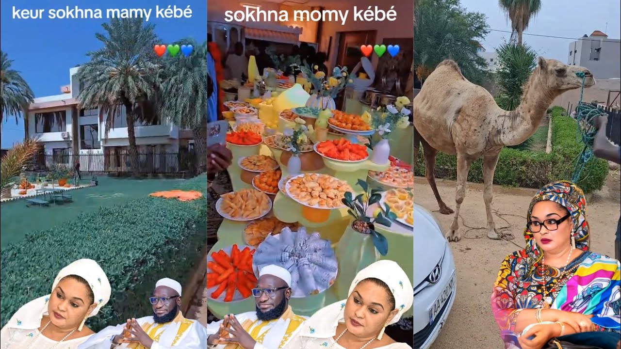 Veille Magal chez Sokhna Momy Kebe , admirez les incroyables mets pour le petit déjeuner 
