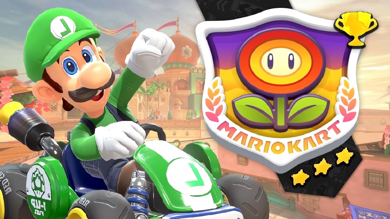 Mario Kart World - Grand Prix: Flower Cup (150cc / 3 Star Rank)