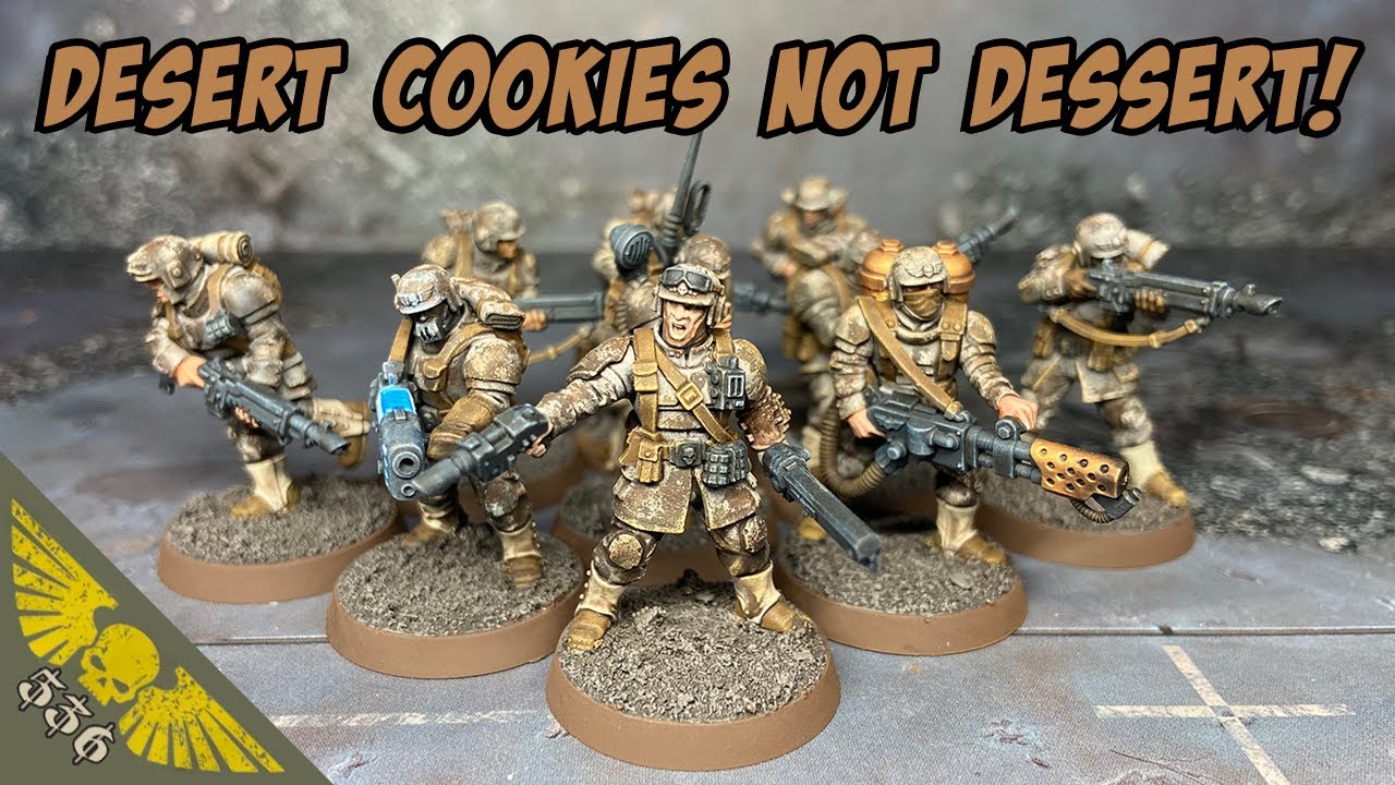 Окраска пустынного камуфляжа кадианцев – Простой урок покраски Astra Militarum для Warhammer 40K