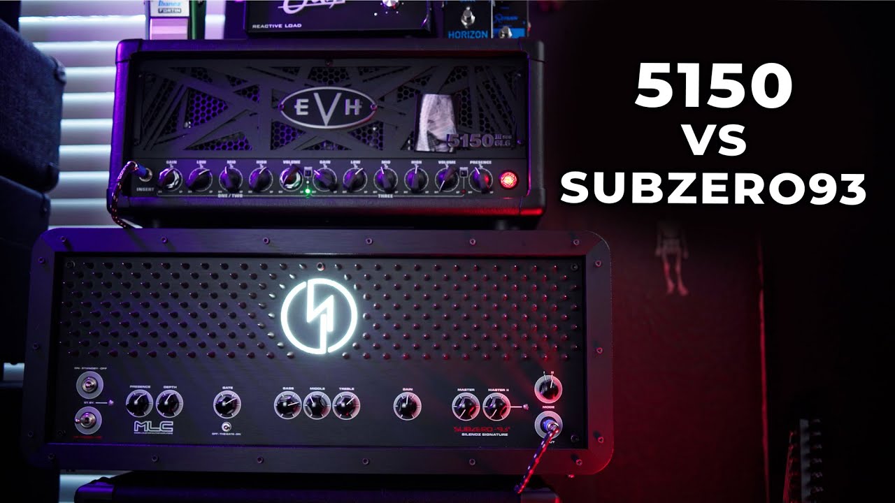EVH 5150III STEALTH 50W VS MLC SUBZERO 93 - HIGH GAIN COMPARISON!