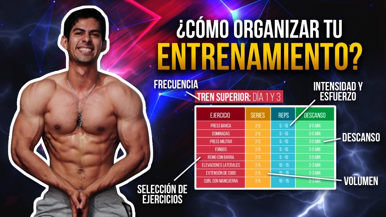 C&Oacute;MO ORGANIZAR TU RUTINA DE ENTRENAMIENTO / GU&Iacute;A COMPLETA
