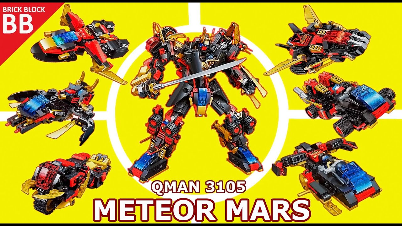 Qman Enlighten : Meteor Mars 3105 !! (FINAL) ⚡️ Speed Build Как построить Lego Robot 6in1 combine