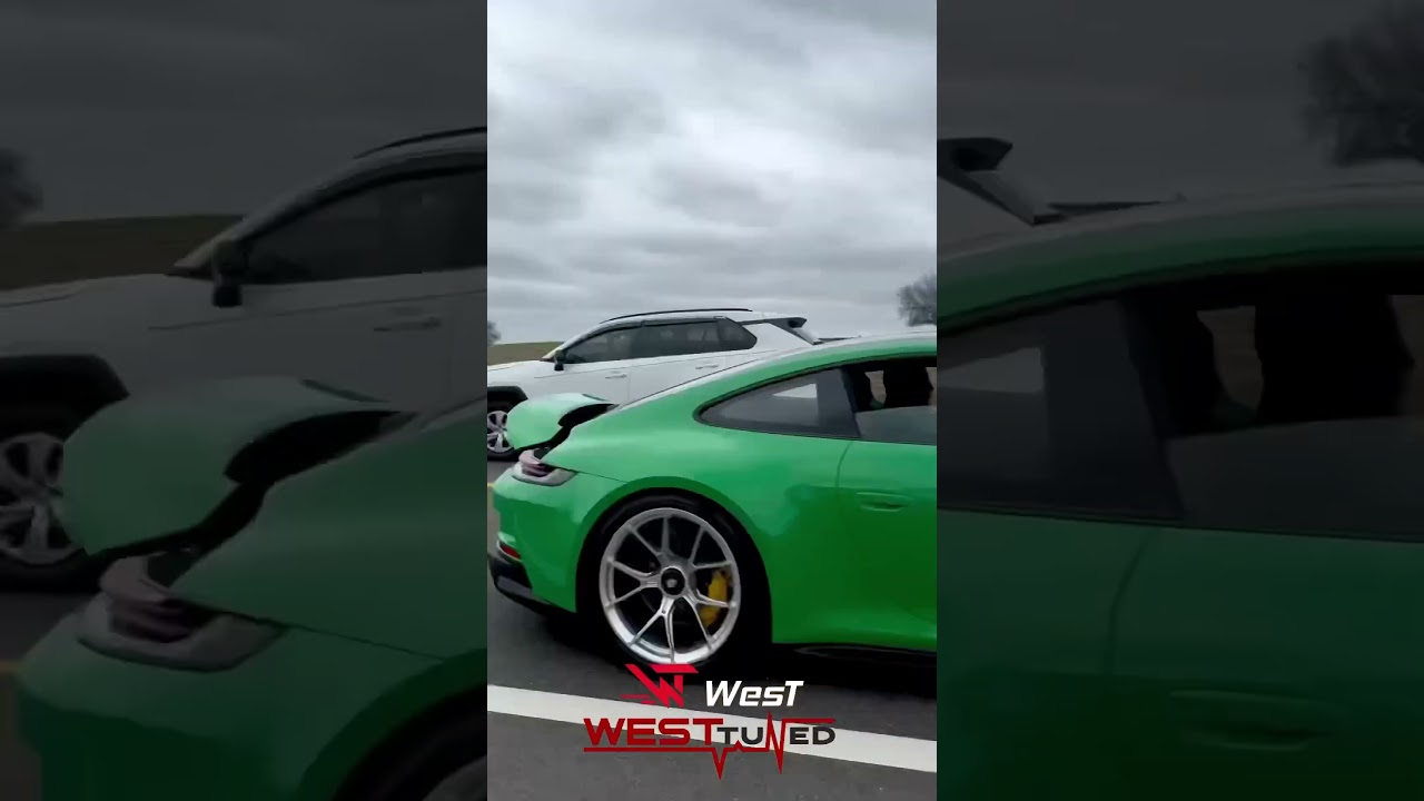 Westtuned STAGE2 992 GT3 with WestRacing Titanium Exhaust | Crazy Flames !!! 😳 #porsche #exhaust
