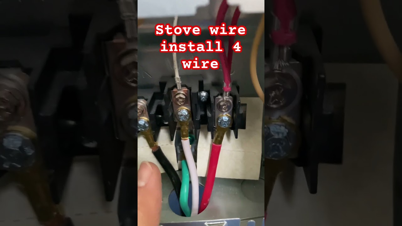 Stove 4 wire easy #repair #diy #fix #electrical #installstove