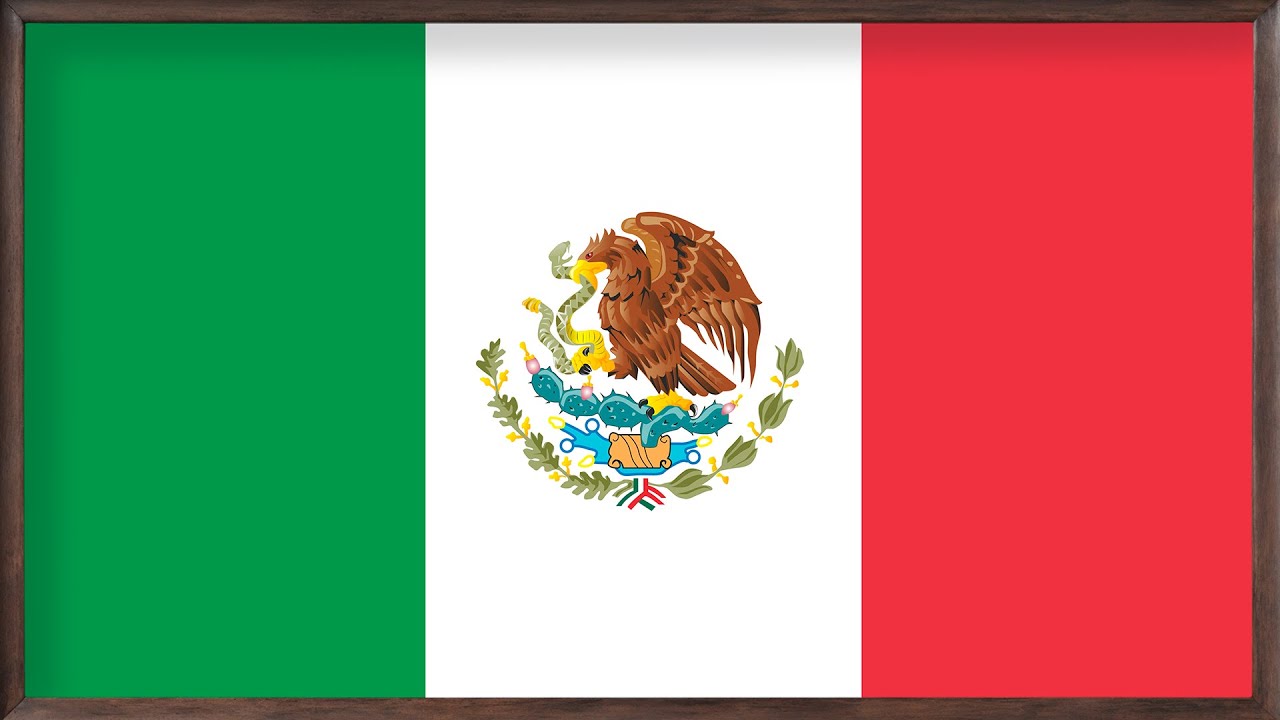 Mexican flag 4K Vintage Art Wallpaper for TV