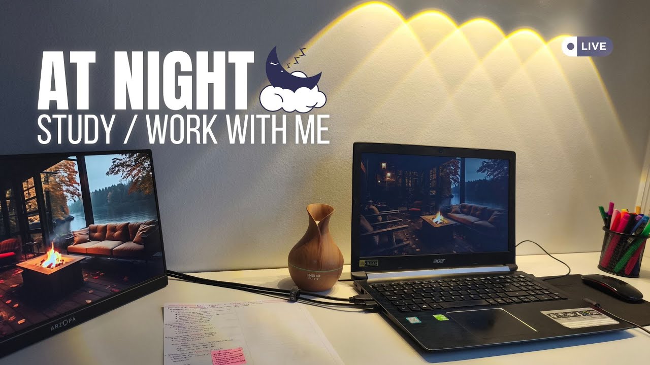 📚✨ Study with Me✨🧠 | Estude Comigo |⚡Hyperfocus ⚡| Piano Sounds | Live #144